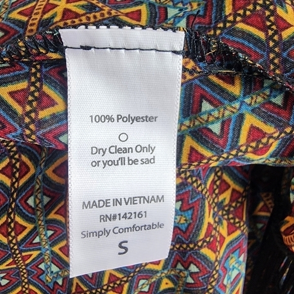 LULAROE Open Front Kimono Size S - Picture 8 of 10